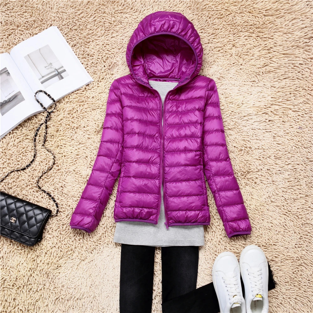 Chaqueta Puffer Ultraligera · Con Capucha