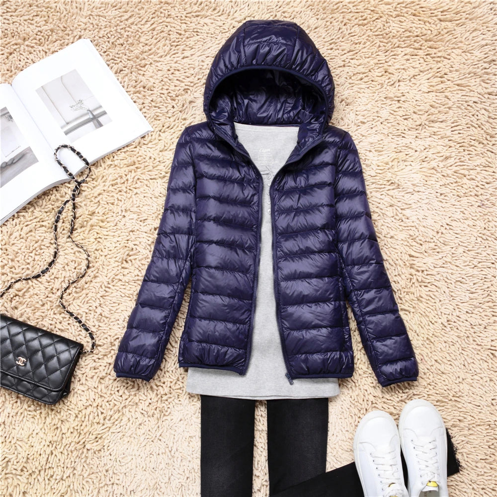 Chaqueta Puffer Ultraligera · Con Capucha