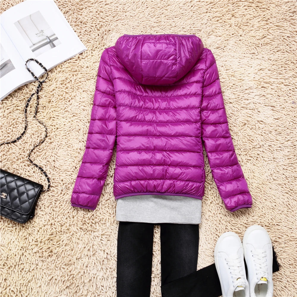 Chaqueta Puffer Ultraligera · Con Capucha