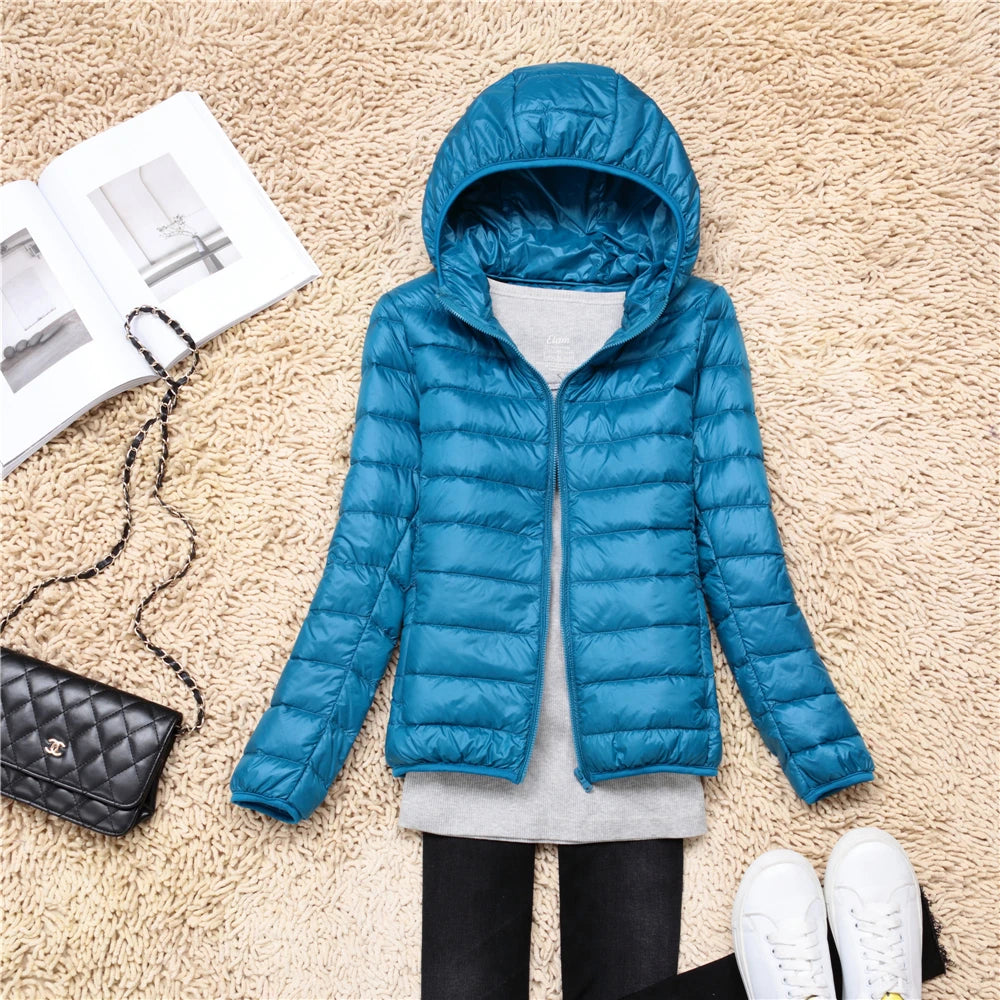 Chaqueta Puffer Ultraligera · Con Capucha