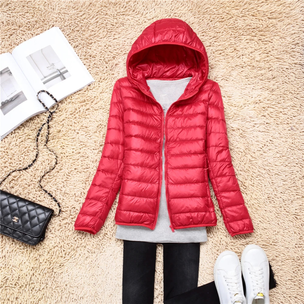 Chaqueta Puffer Ultraligera · Con Capucha