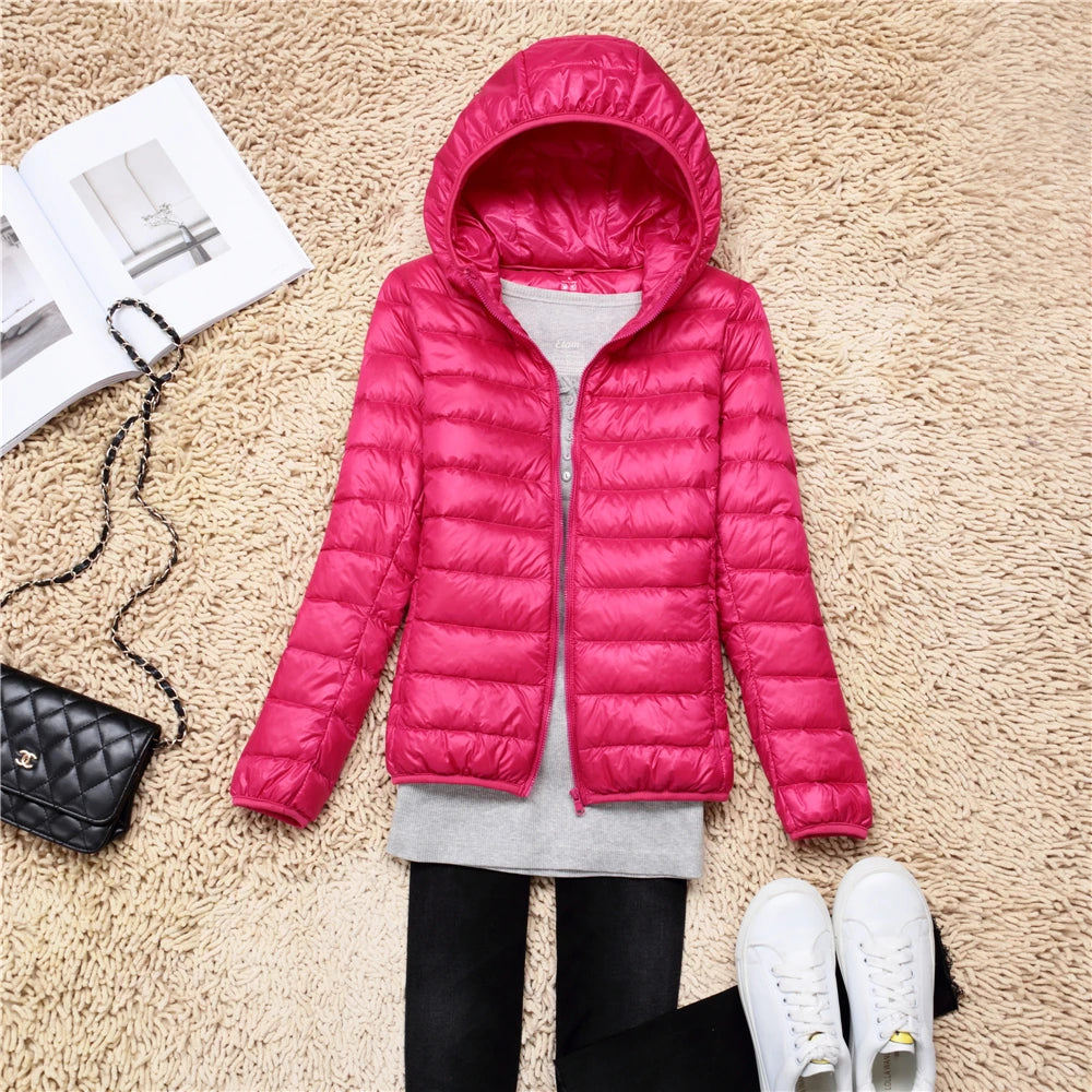 Chaqueta Puffer Ultraligera · Con Capucha