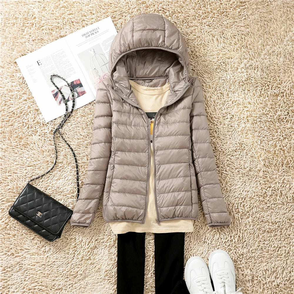 Chaqueta Puffer Ultraligera · Con Capucha