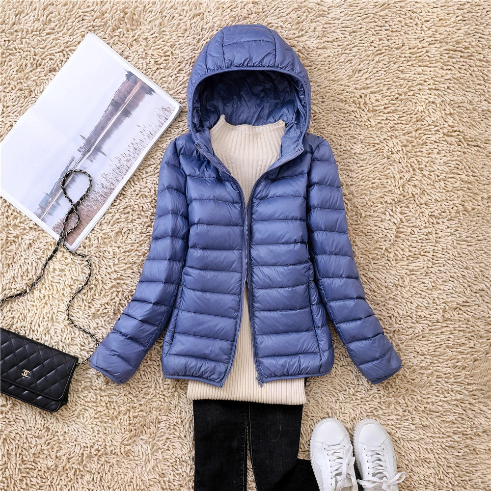 Chaqueta Puffer Ultraligera · Con Capucha
