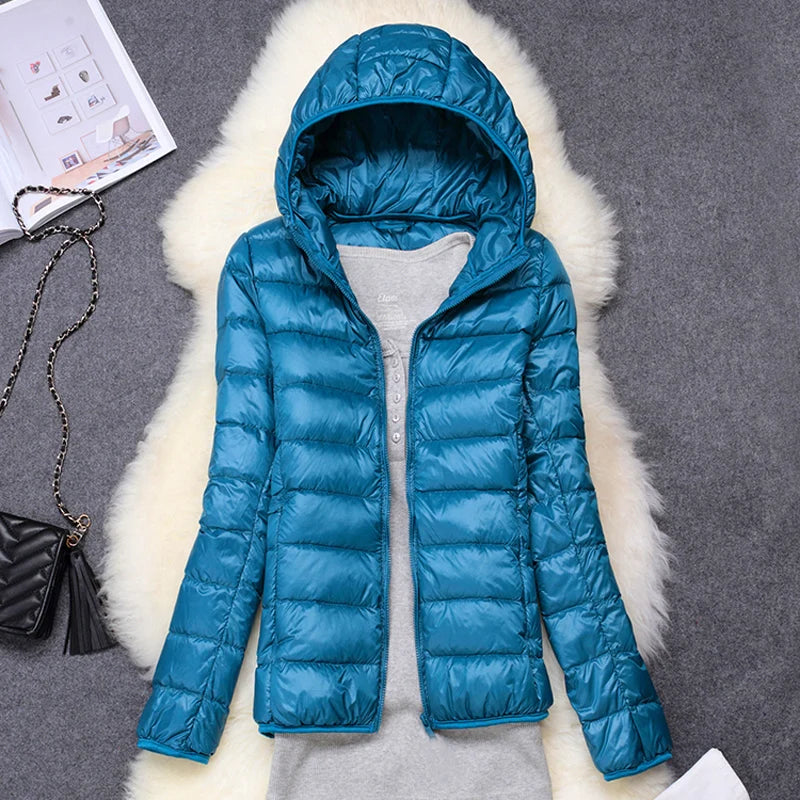 Chaqueta Puffer Ultraligera · Con Capucha