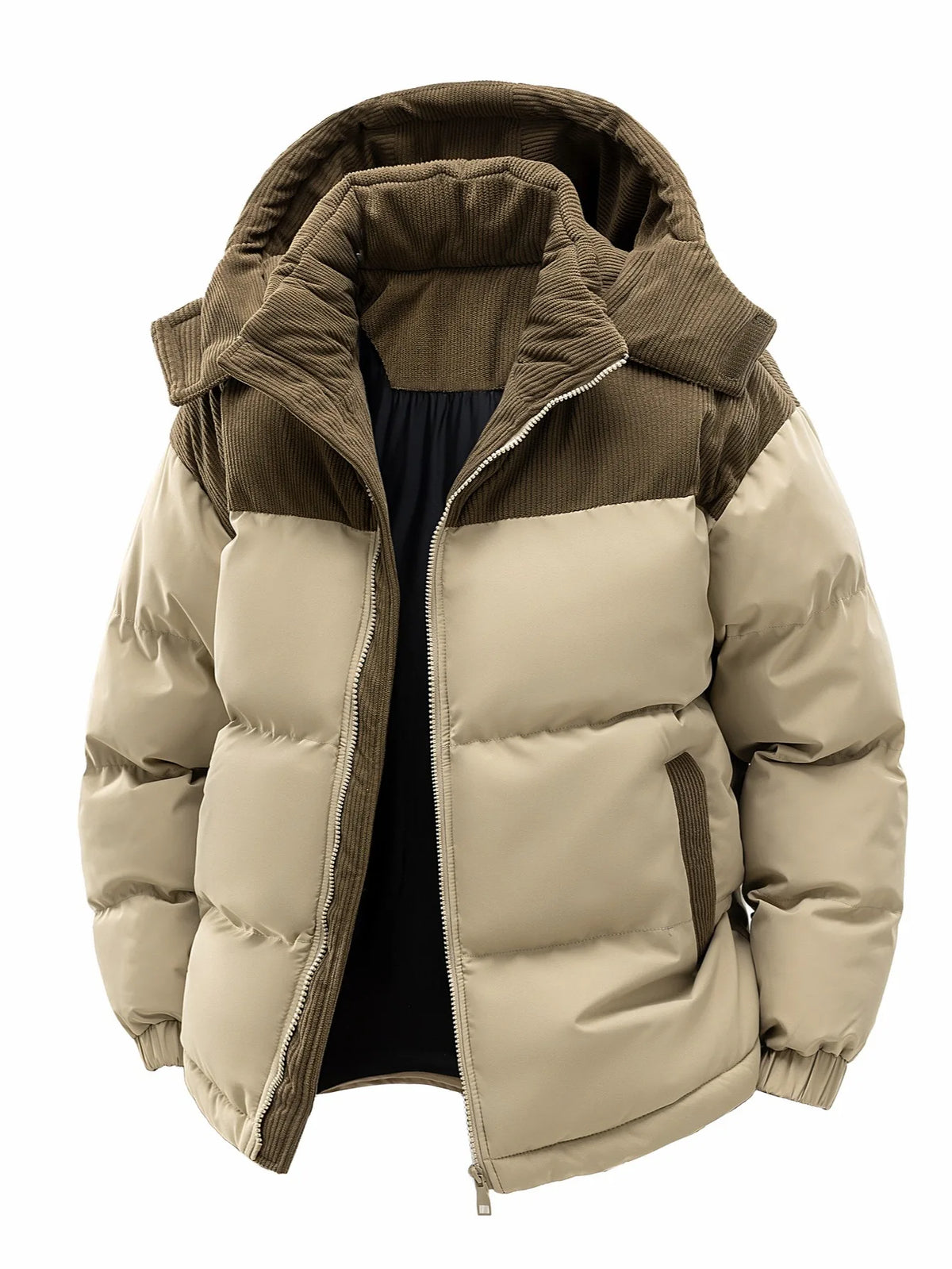 Chaqueta Acolchada con Capucha · Hombre