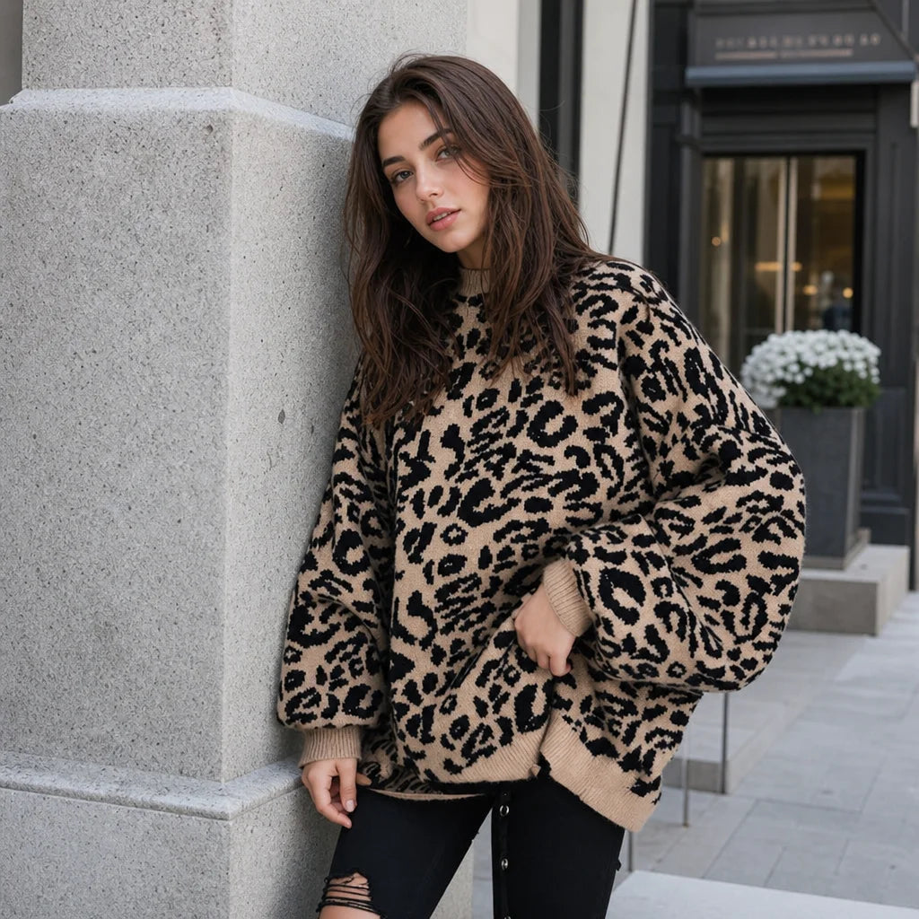 Jersey de Punto Animal Print · Leopardo