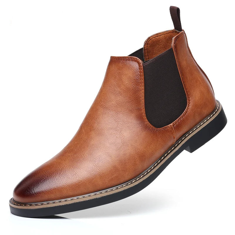 Botas Chelsea de Hombre · Piel PU Retro