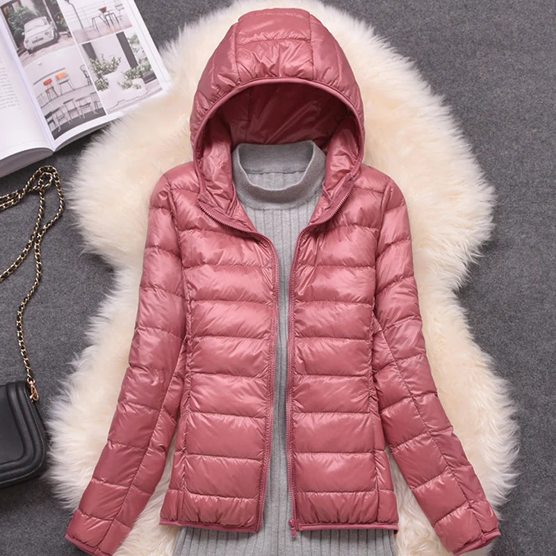 Chaqueta Puffer Ultraligera · Con Capucha