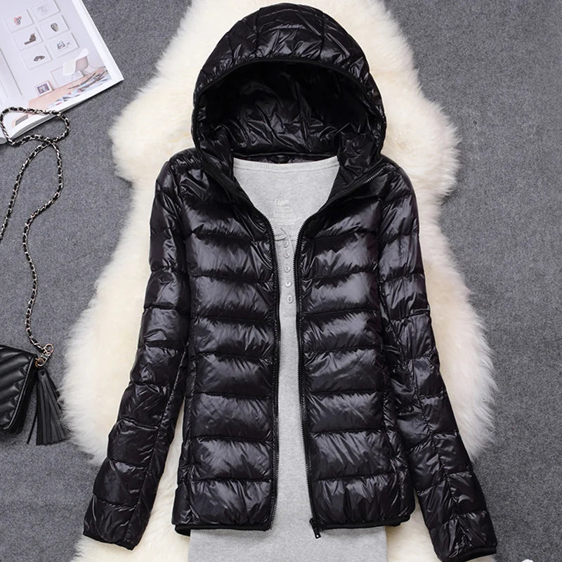 Chaqueta Puffer Ultraligera · Con Capucha